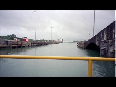 Entrance to Gatun Locks from the Atlantic side