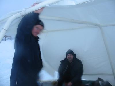 Instructor Walter & Renald (the cold is really starting to fog up the camera at this point!!)
