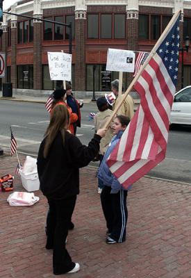 Support Our Troops Rally, Medford MA, 3/22/03