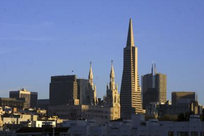 Transamerica Bldg & St. Peter & Paul