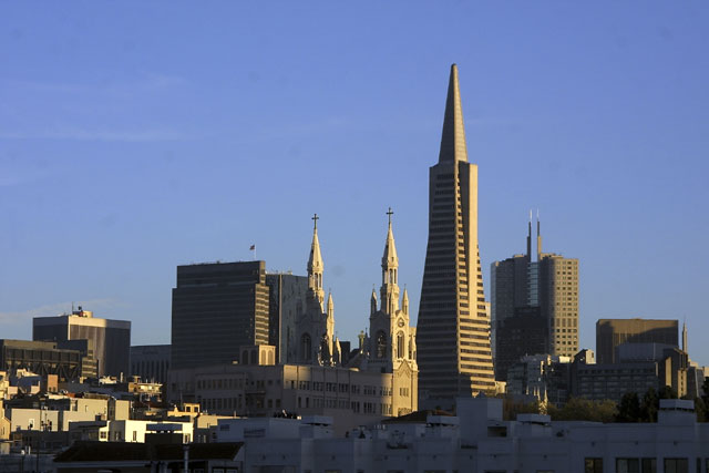 Transamerica Bldg & St. Peter & Paul