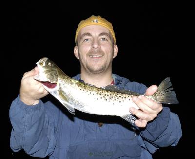 mike with 20 inch trout 03-19-03
