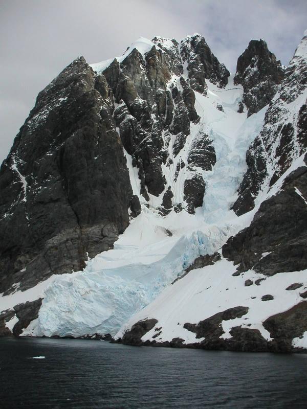 Calving glacier