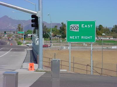 intersection of the 202 & <br> Gilbert road in Mesa AZ 