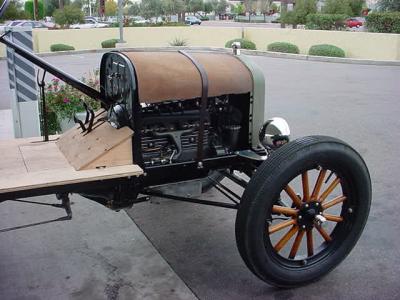 beautiful old car being built