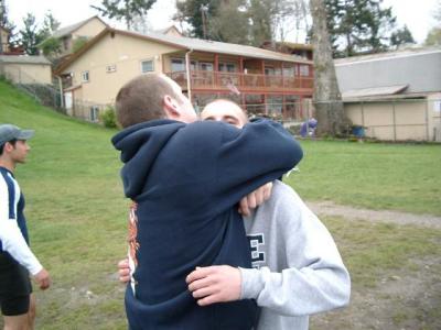 Tom trying to smother Jeff