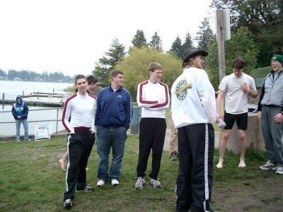 Hardy har! The team gets a good laugh. Ohhhh coach!