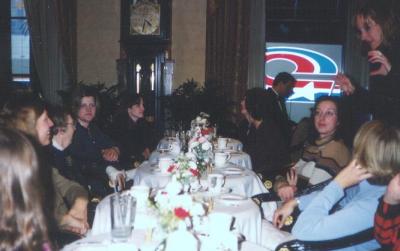 Diana (top right) hexing the table