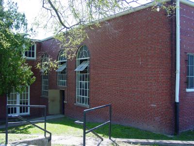 Existing Gym/Auditorium - rear exterior