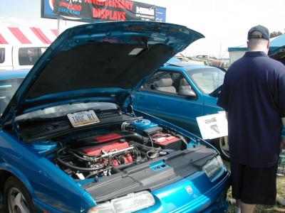 2001 Mopar Nats; Eric's 93 Blue RTs front left