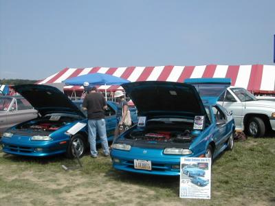 2001 Mopar Nats; Eric's on left, Ralph's on right