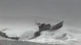 Coast Guard in stormy seas
