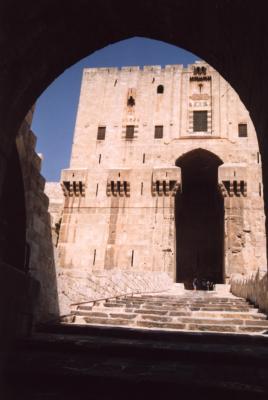 Aleppo Citadel through Arch