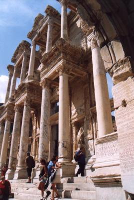 Celsus Library from side