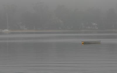 Little dinghy in the mist