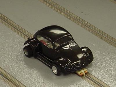 VW Bug slotcar on the new track