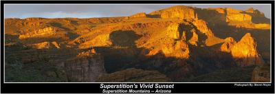 Superstition's Vivid Sunset