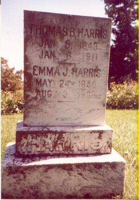 Thomas & Emma Harris's Headstone
This image courtesy of Tamara Billingsley