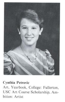 Lame, lame lame. My high school yearbook pic. That dress was the pits..SO 1980's! I hated high school.