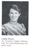 Lame, lame lame. My high school yearbook pic. That dress was the pits..SO 1980s! I hated high school.