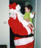 Mias first look at Santa daddy