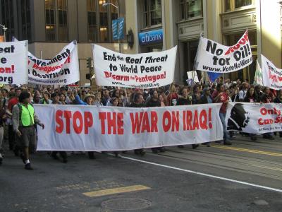 Protesting The Iraq War 2/Carlyle Group SF - March 20 2003