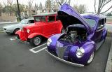 1940 deluxe Ford and a 30-31 Model A with a deuce grille