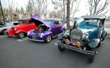 Green - 1928 Model A - Purple - 1940 Ford Sedan - Red - 1930-31 Model A Hotrod with 32 Grill