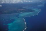 Arial View of Reef on the Flight Out