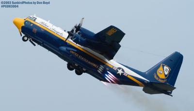 USMC Blue Angels Fat Albert (New Bert) C-130T #164763 JATO takeoff military aviation air show stock photo #3548