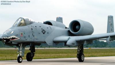 2003 - USAF A-10A Thunderbolt II Warthog military aviation air show stock photo #3509