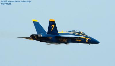 USN Blue Angels F/A-18 Hornets military aviation air show stock photo #3571