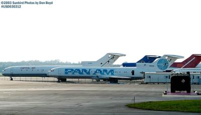 Pan Am B727-227 N385PA and Capitol Air B727-251 N389PA aviation stock photo #3616
