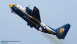 USMC Blue Angels Fat Albert (New Bert) C-130T #164763 JATO takeoff military aviation air show stock photo #3549