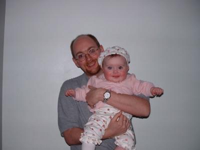 Big smiles with Daddy