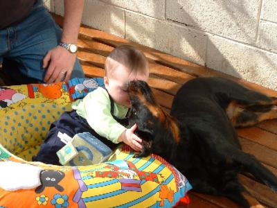 Grabbing poor Doby