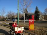 VOILA! my spanking brand new RED WAGON!