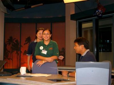 I forgot my glasses, I can't see my lines on the tele-prompter.