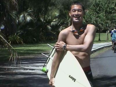 Surfing with Cary @ Rarotonga!