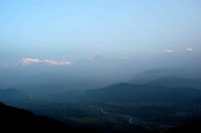 sunrise over Annapurna range