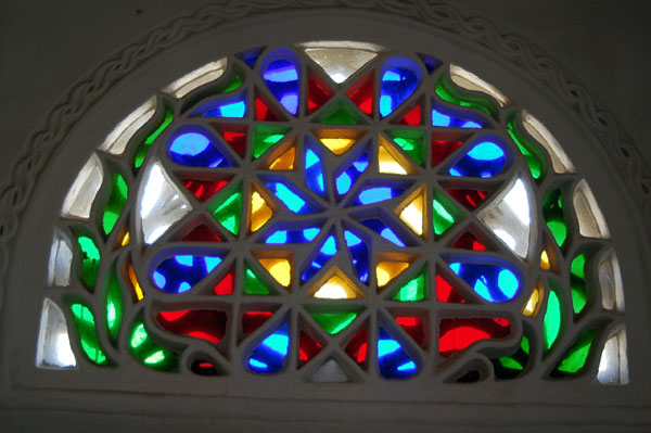 Traditional Yemeni houses contain beautiful stained glass windows
