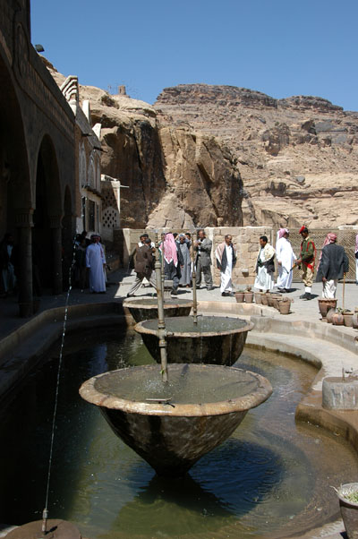 Fountains outside Dar al-Hajar