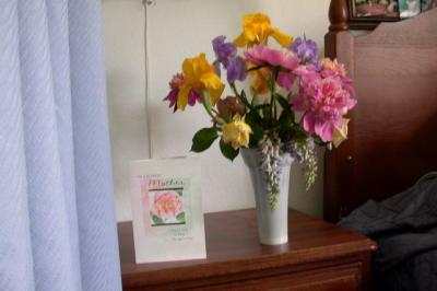 Flowers and Card