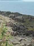 Basalt columns on shoreline at Brier Island