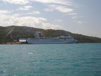 Carnival Ship in Ocho Rios.JPG