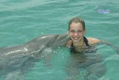 Dolphin Swim in Curacao - Samantha - 002