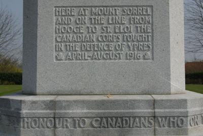 Hill 60 - Canadian Memorial