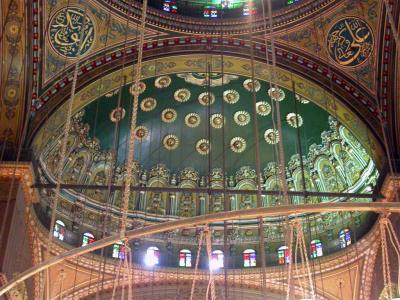 Intrieur de la grande mosque du Caire