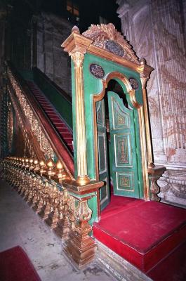 Intrieur de la grande mosque du Caire