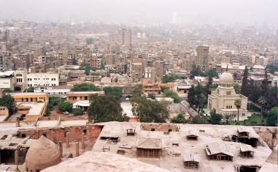 Vue du Caire depuis la grande mosque